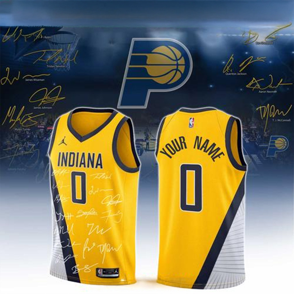 Personalized Indiana Pacers 2025 Signature Jersey Indiana Pacers Merch Fans Gift Ideas-1