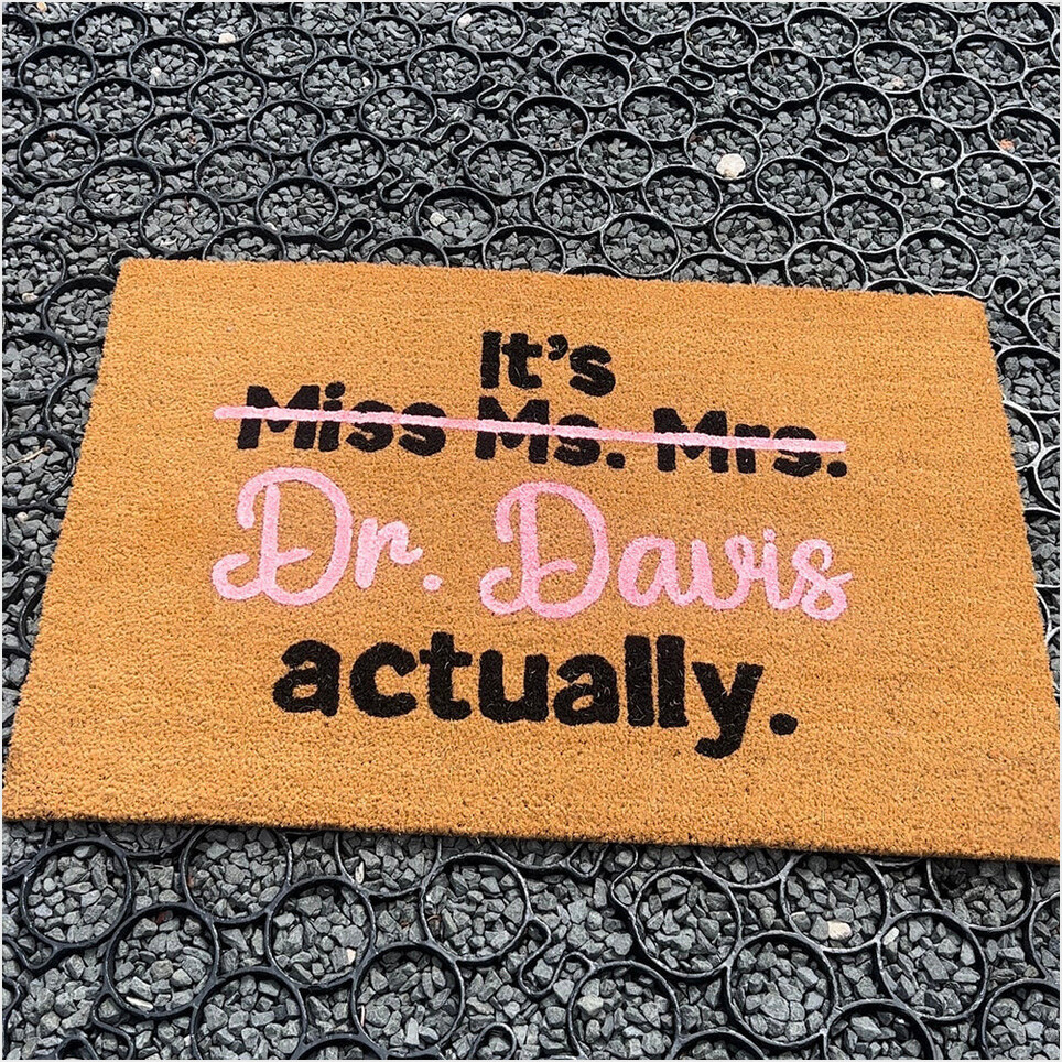 Personalized Its Dr Actually Doormat Indoor Welcome Mat Decor For Doctors Office Gifts For Fans-1