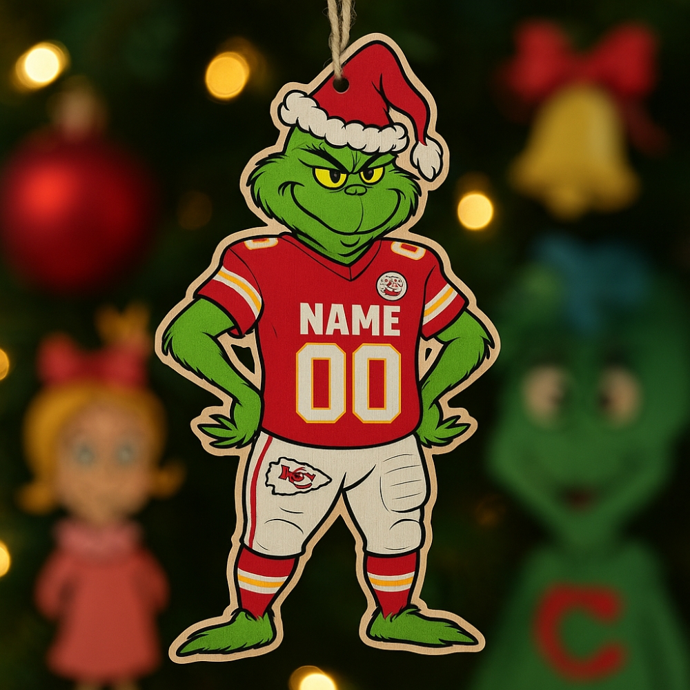 Personalized Kansas City Chiefs Football Grinch Christmas Ornament Gift 2025-1 Personalized Kansas City Chiefs Football Grinch Christmas Ornament Gift 2025-1
