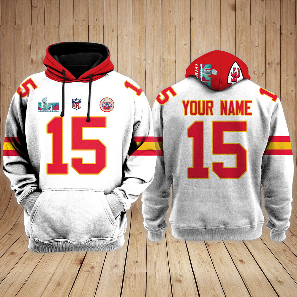 Personalized Kansas City Chiefs Super Bowl LVII Hoodie Football Themed Gifts-1
