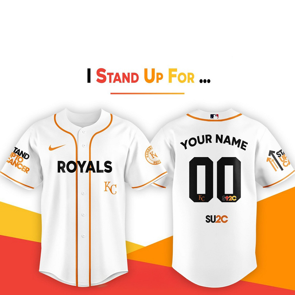 Personalized Kansas City Royals X Stand Up To Cancer 2025 Baseball Jersey Royals Merch-1