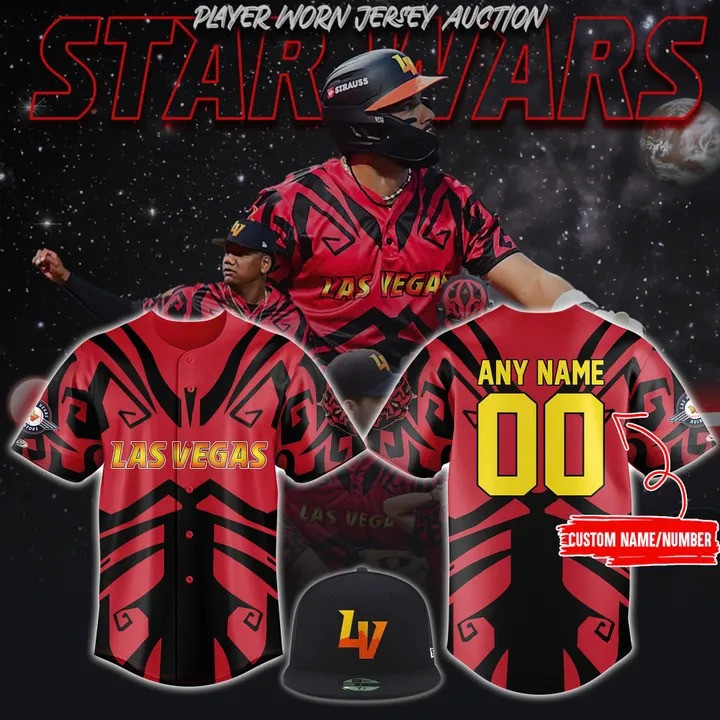Personalized Las Vegas Aviators x Star Wars Night Jersey 2025 Cool Baseball Gifts-1