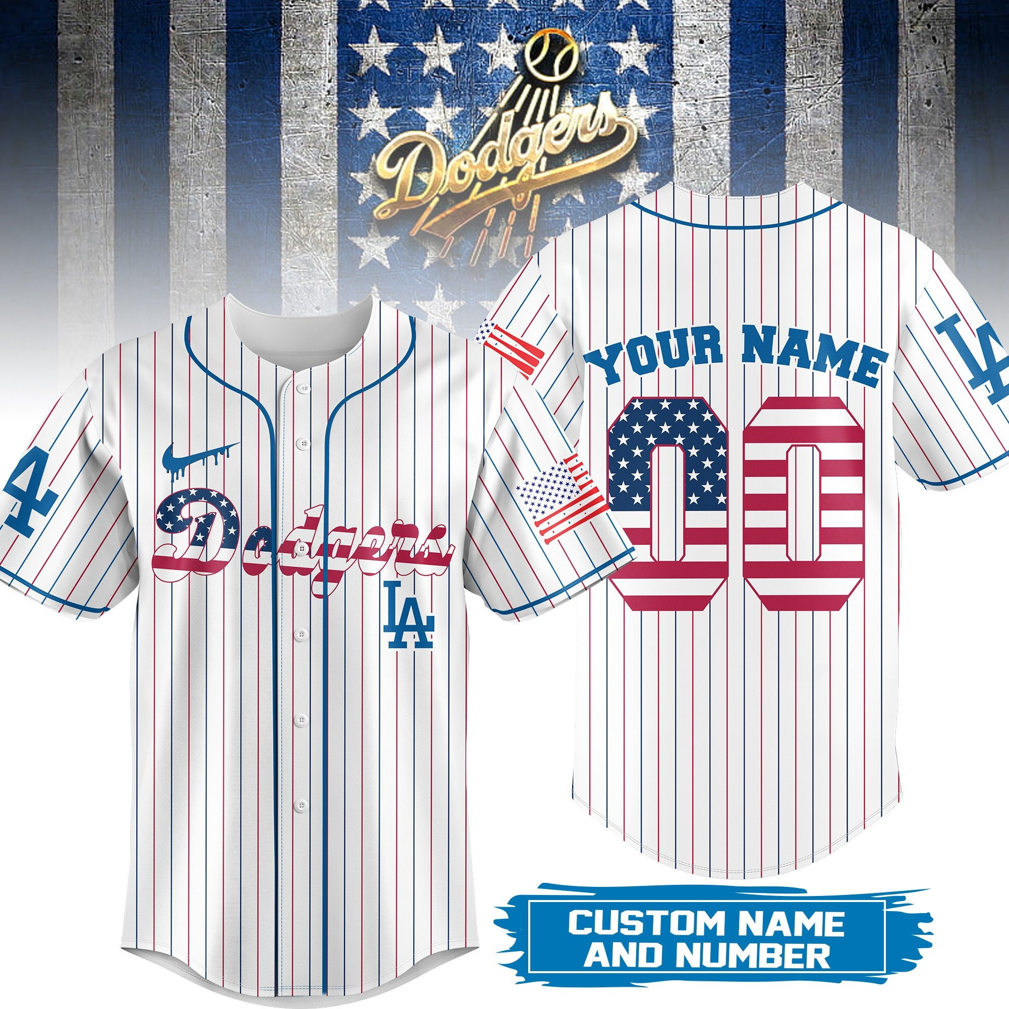 Personalized Los Angeles Dodgers MLB Baseball Jersey Los Angeles Dodgers Merch For Fans-1