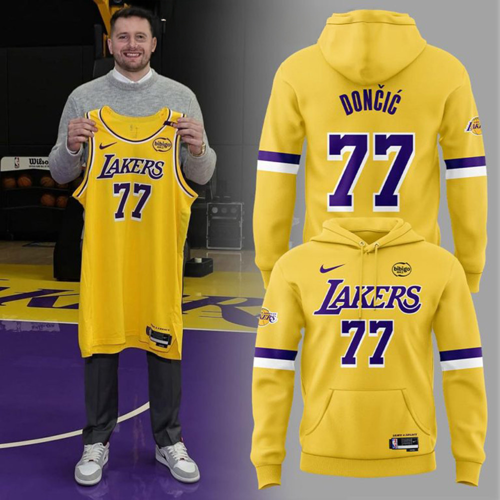 Personalized Los Angeles Lakers Show Luka Doncic Hoodie Basketball Enthusiast Gifts-1