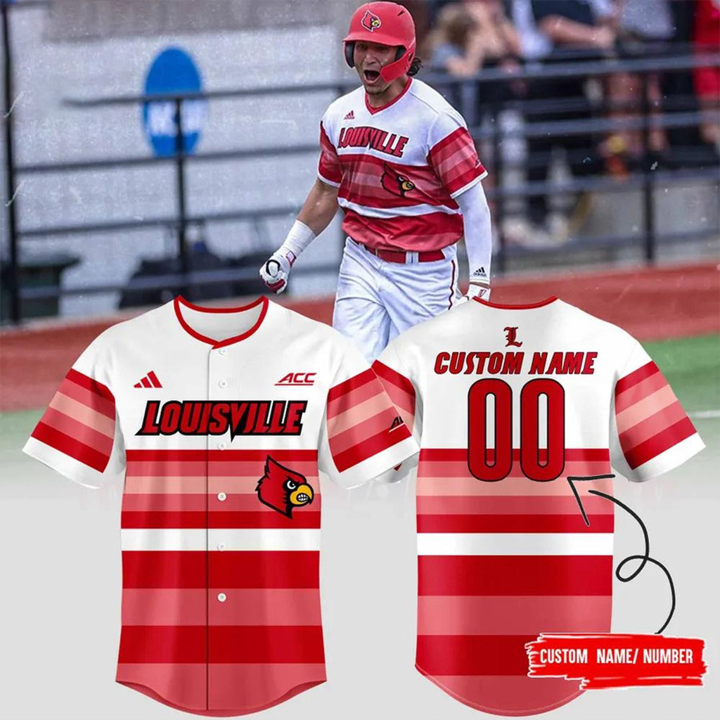 Personalized Louisville Cardinals 2025 Game Day Baseball Jersey Cardinals Merch For Fans-1