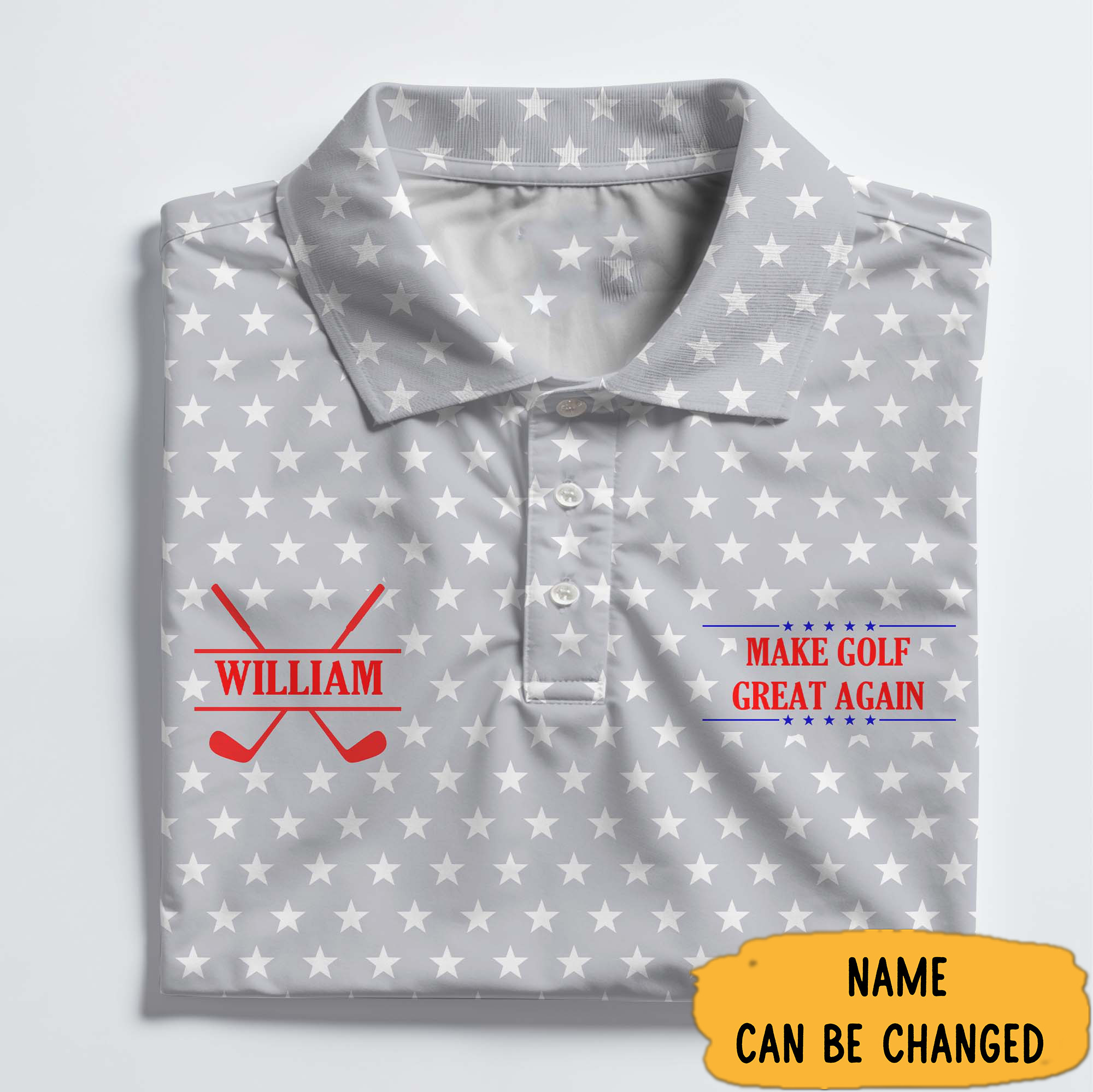 Personalized Make Golf Great Again Polo Shirt Fathers Day Gift For Golfer-1