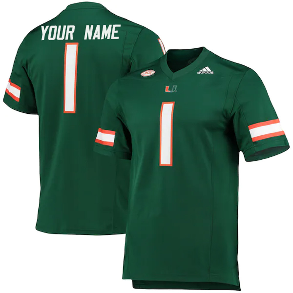 Personalized Miami Hurricanes Jersey Father's Day Presents For Son-1