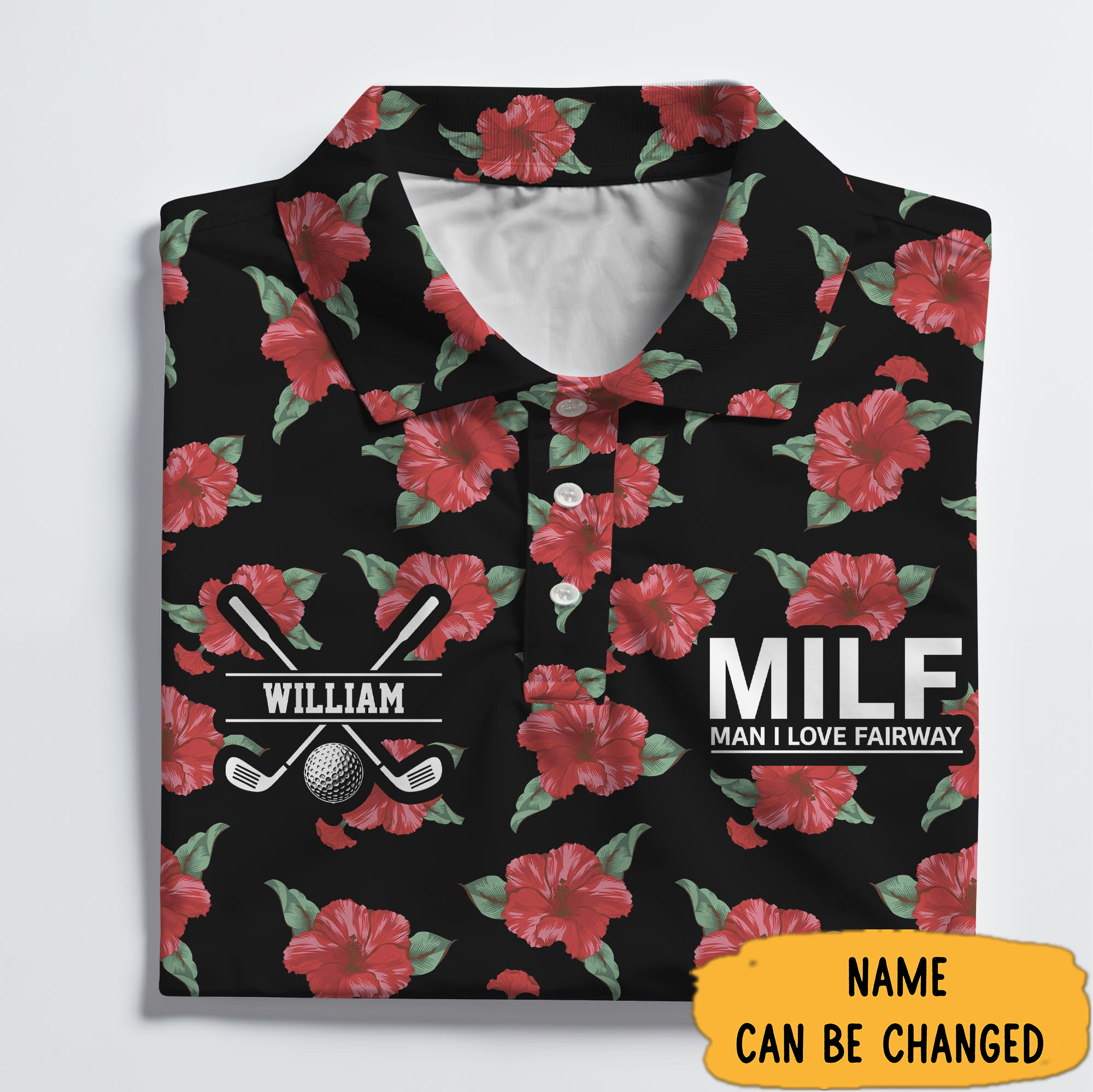 Personalized Milf Man I Love Fairway Polo Shirt Golf Gift Ideas For Men-1