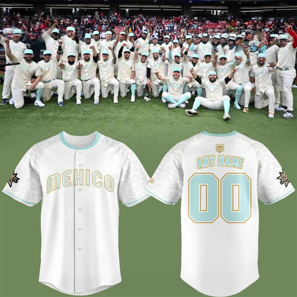 Personalized New Era LMB Seleccion Mexico Juego De Estrellas 2025 Hombre Jersey Dad Gifts-1