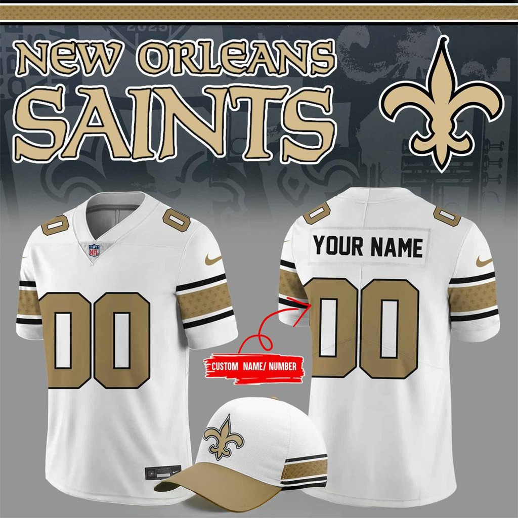 Personalized New Orleans Saints New 2025 Football Jersey Saints Merch Dad Gifts-1