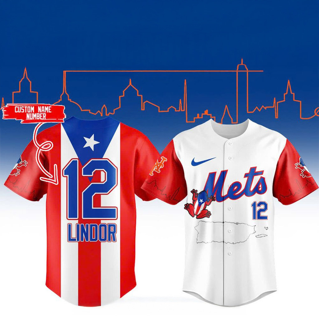 Personalized New York Mets x Puerto Rico Heritage 2025 Baseball Jersey Mets Merch Fans Gifts-1