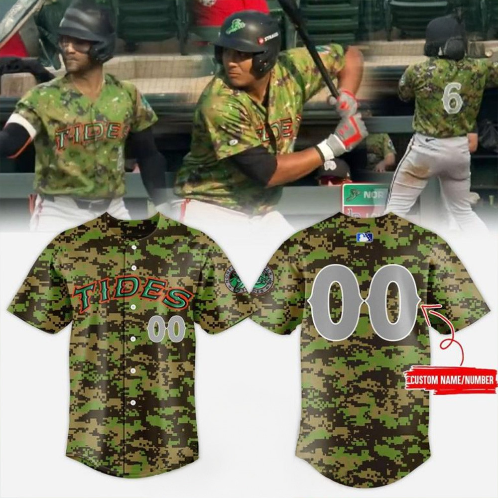 Personalized Norfolk Tides Military Appreciation 2025 Camo Jersey Norfolk Tides Merch-1