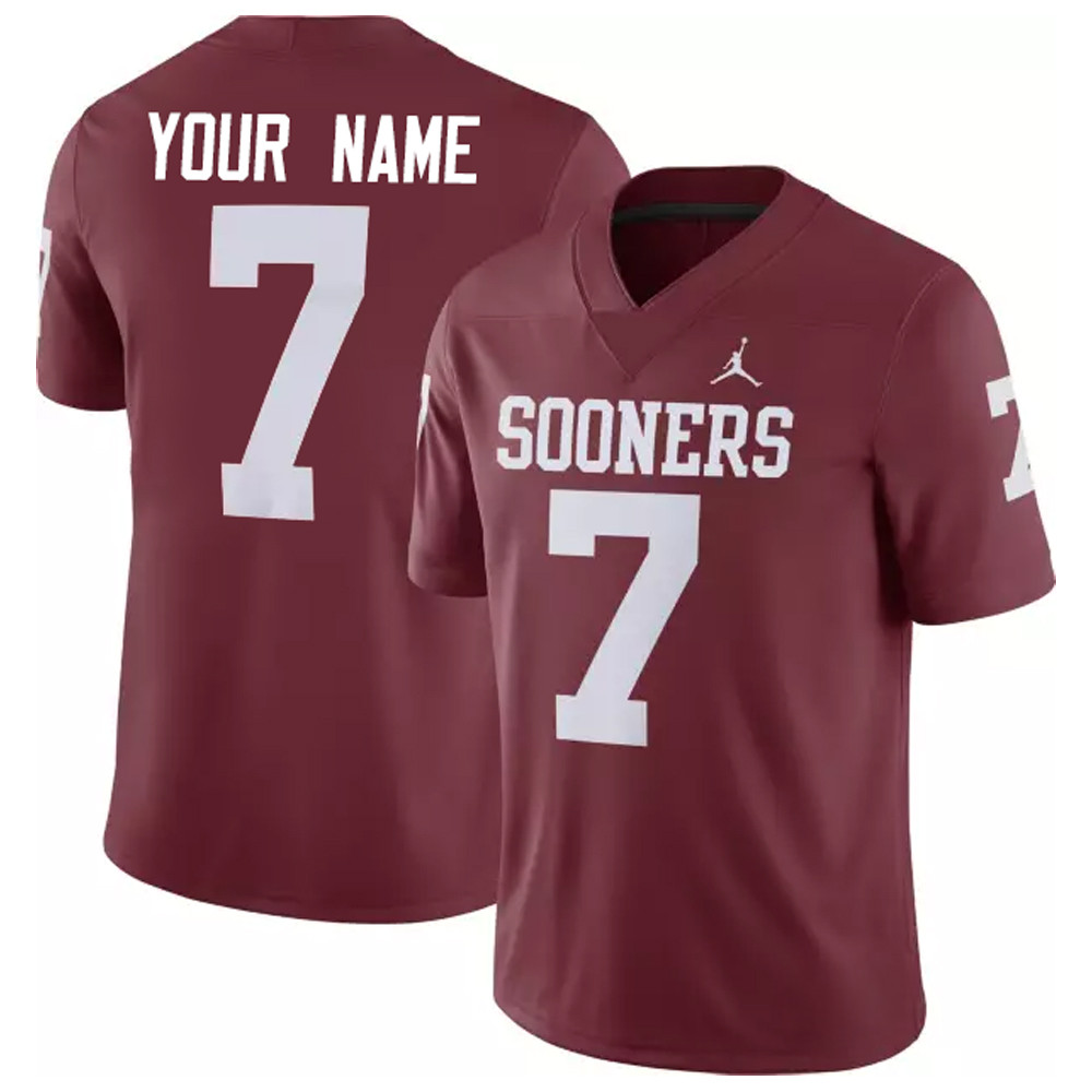 Personalized Oklahoma Sooners Jersey Best Father's Day Gifts For Grandpa-1