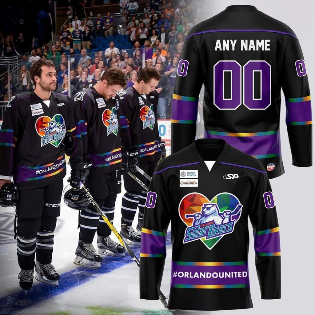 Personalized Orlando Solar Bears Happy Pride Night 2025 Hockey Jersey Bears Merch For Fans-1