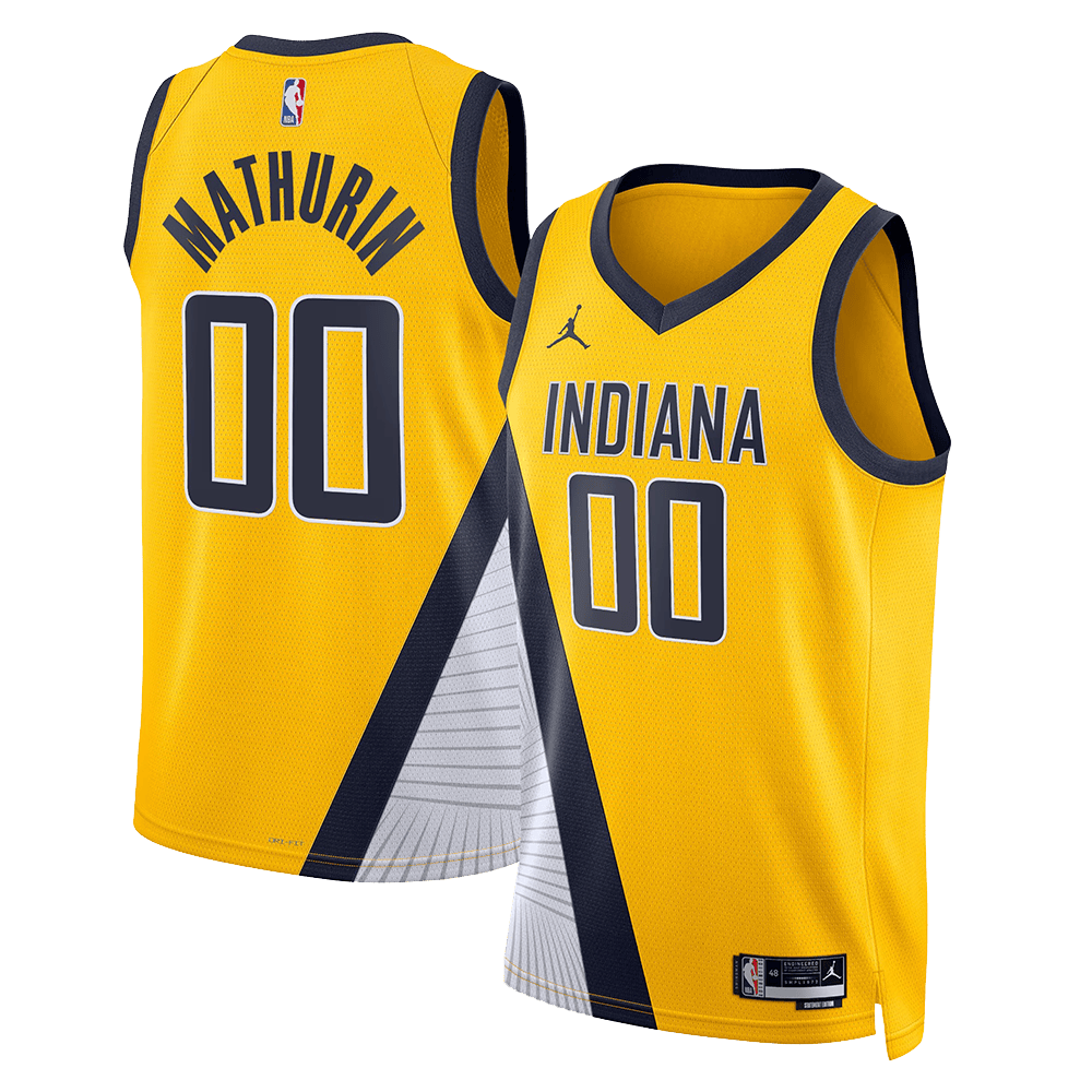 Personalized Pacers NBA Finals Merch Indiana Pacers Bennedict Mathurin Swingman Jersey-1