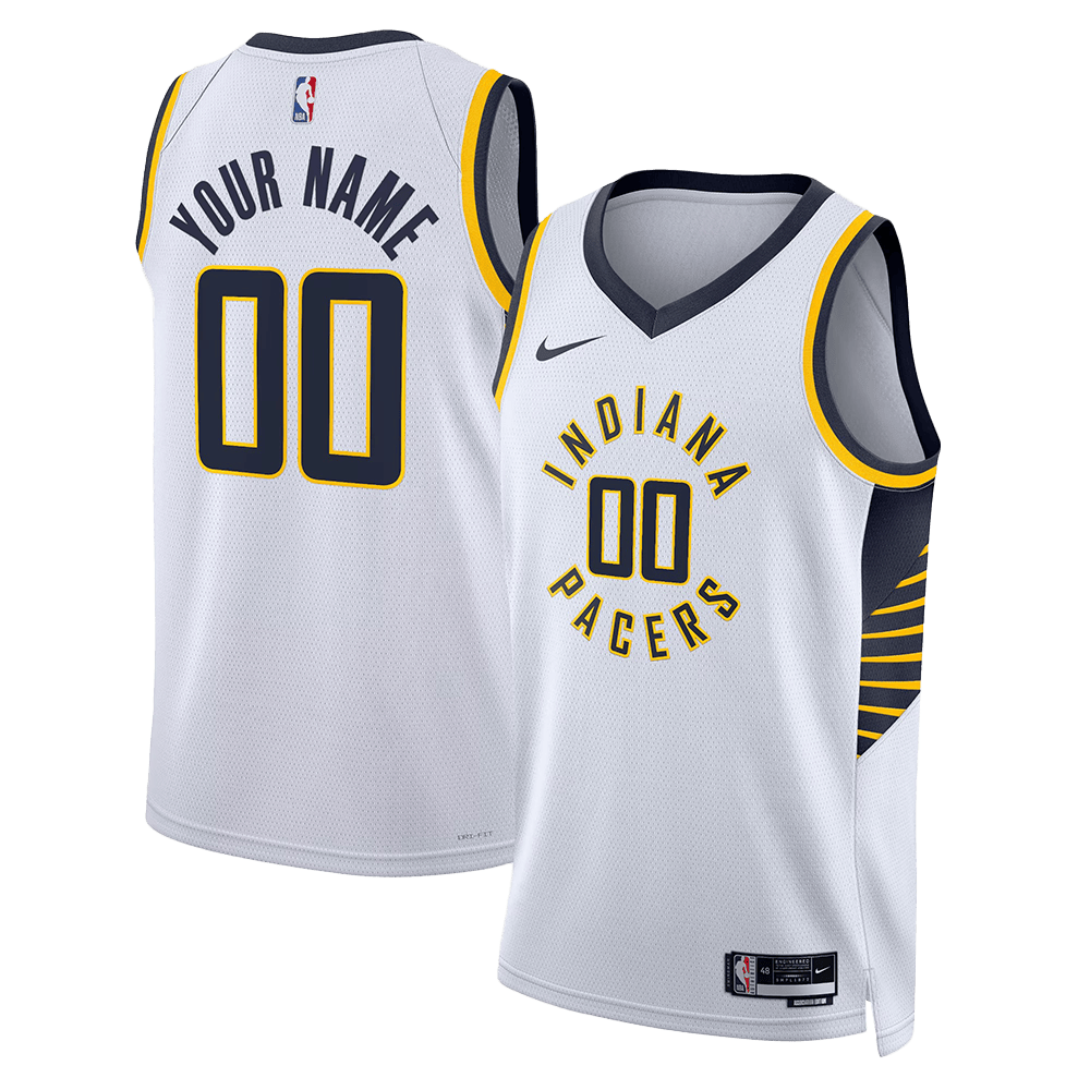 Personalized Pacers NBA Finals Merch Indiana Pacers White Swingman Jersey Father's Day Gifts-1