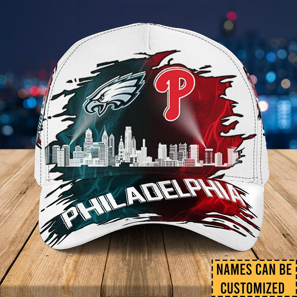 Personalized Philadelphia Eagles And Phillies Hat Fan Merch Best Gifts For Him-1