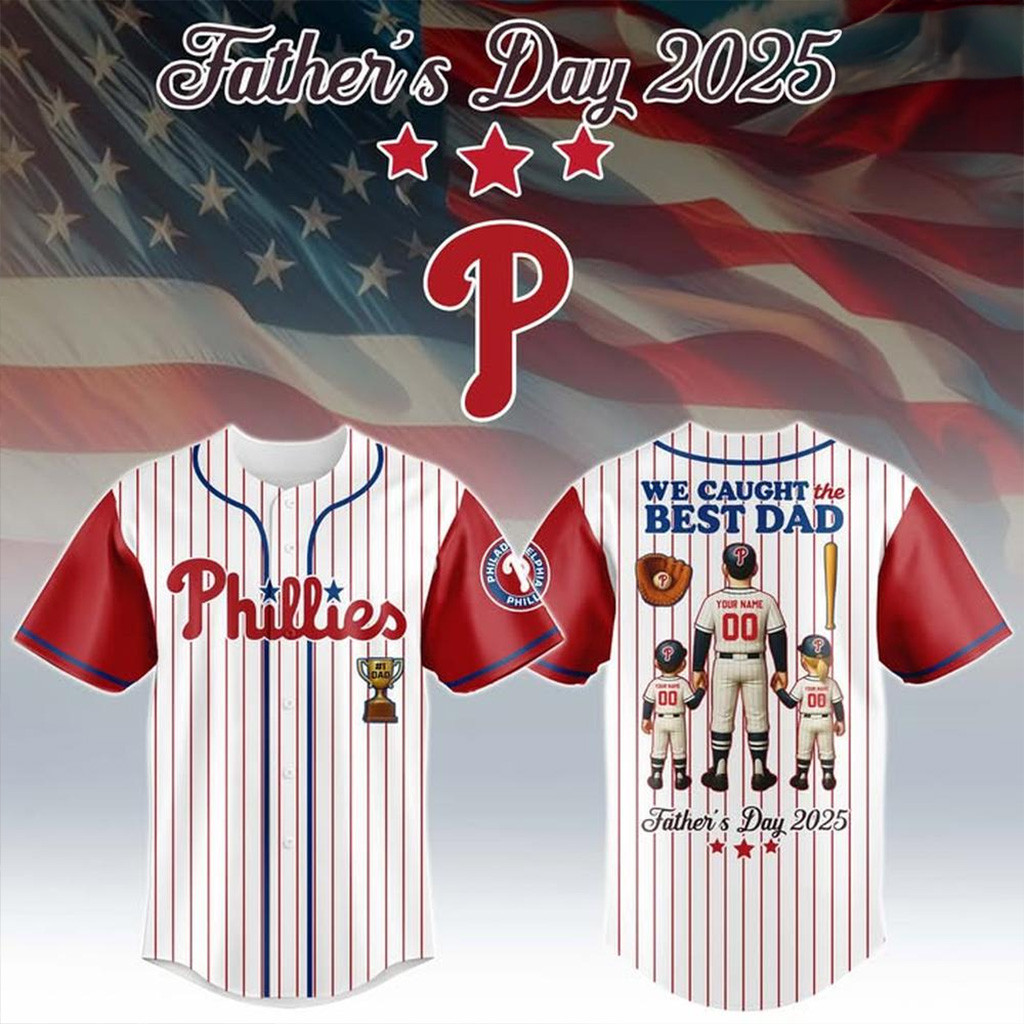 Personalized Philadelphia Phillies Father's Day 2025 Baseball Jersey Philadelphia Phillies Merch-1 Personalized Philadelphia Phillies Father's Day 2025 Baseball Jersey Philadelphia Phillies Merch-1