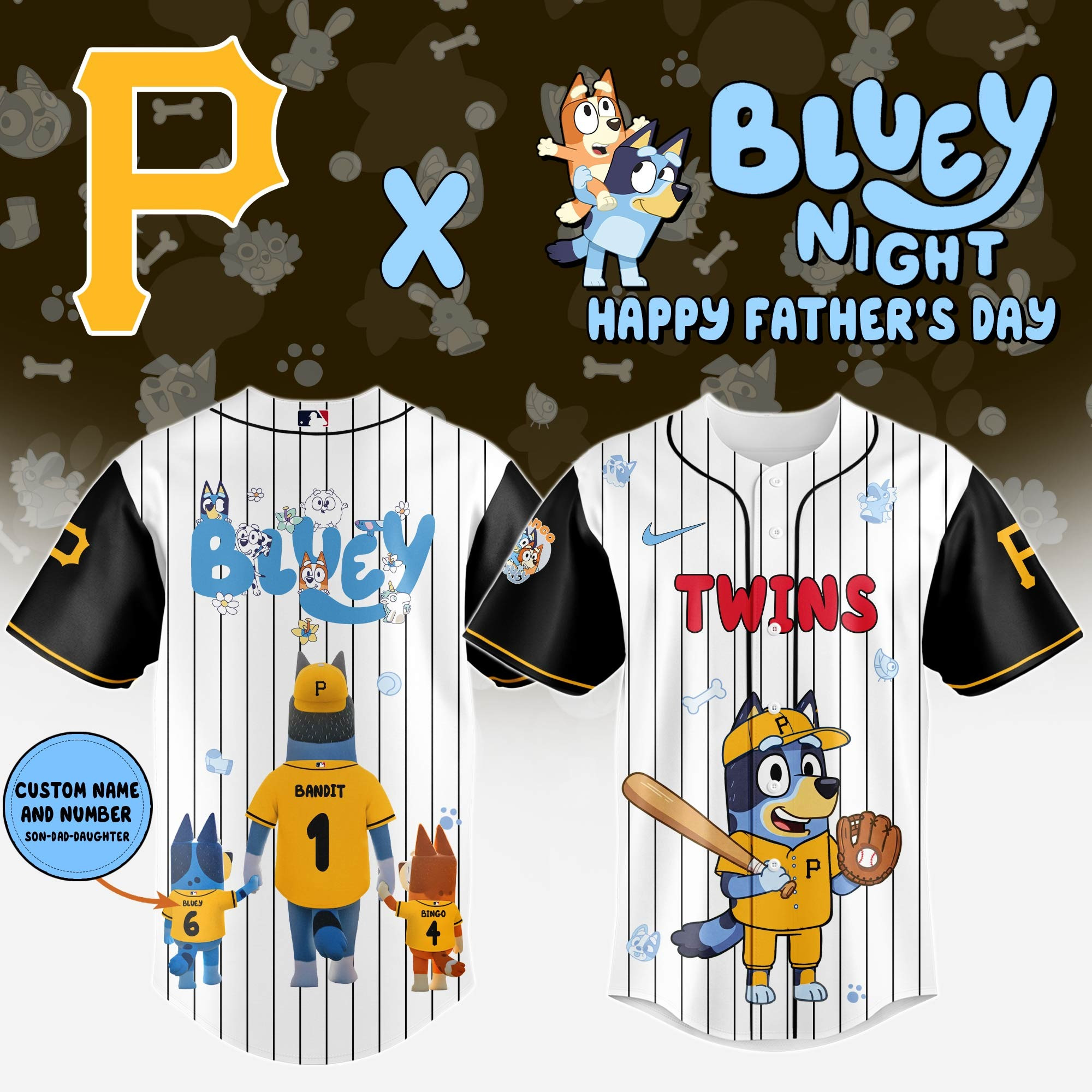 Personalized Pittsburgh Pirates Happy Father's Day 2025 Jersey Pittsburgh Pirates Merch-1