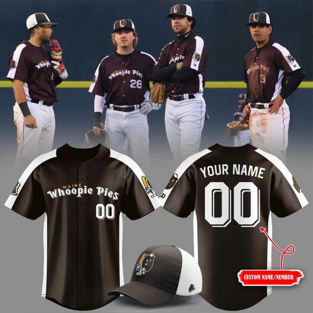 Personalized Portland Sea Dogs x Maine Whoopie Pies Special Baseball Jersey Husband Gifts-1