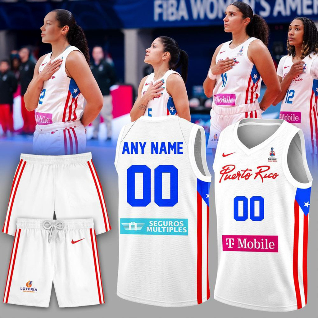 Personalized Puerto Rico Women's National Basketball Team Jersey Gifts For Fans-1