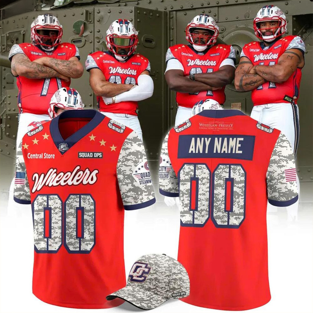 Personalized Quad City Steamwheelers 2025 Military Appreciation Night Football Jersey Dad Gifts-1 Personalized Quad City Steamwheelers 2025 Military Appreciation Night Football Jersey Dad Gifts-1