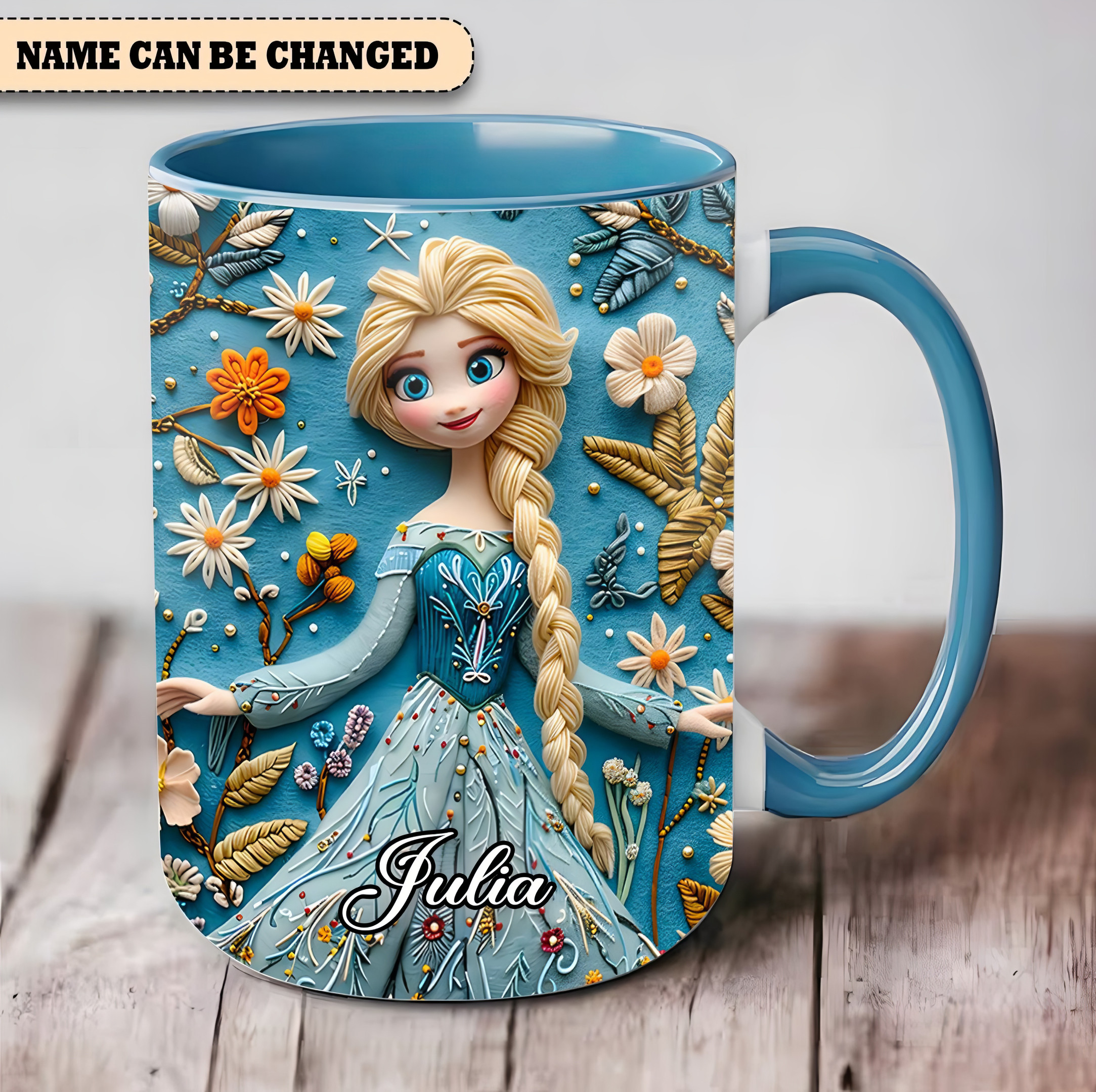 Personalized Queen Of Ice Accent Mug Special Mothers Day Presents-1
