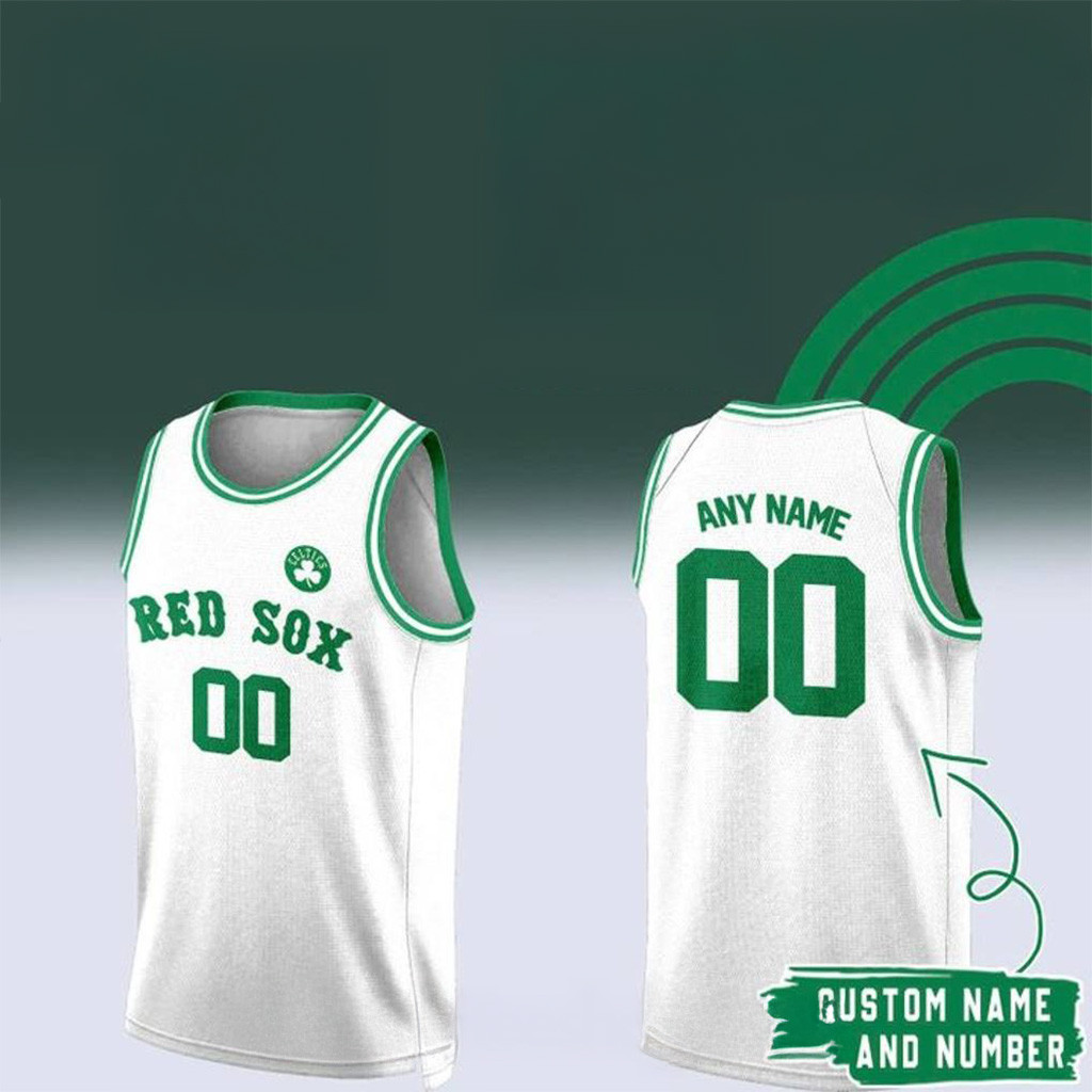 Personalized Red Sox Celtics Day Basketball Jersey Red Sox Merch Gifts For Dudes-1