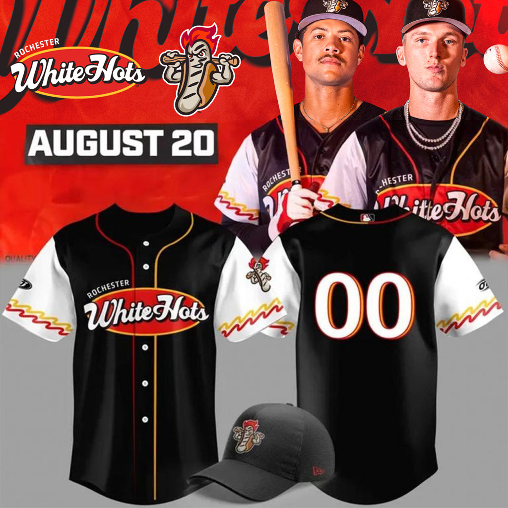 Personalized Rochester Red Wings X White Hots 2025 Baseball Jersey Gifts For Baseball Fans-1