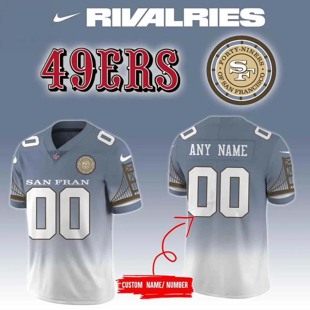 Personalized San Francisco 49Ers 2025 Rivalries Football Jersey 49Ers Merch Dad Gift Ideas-1