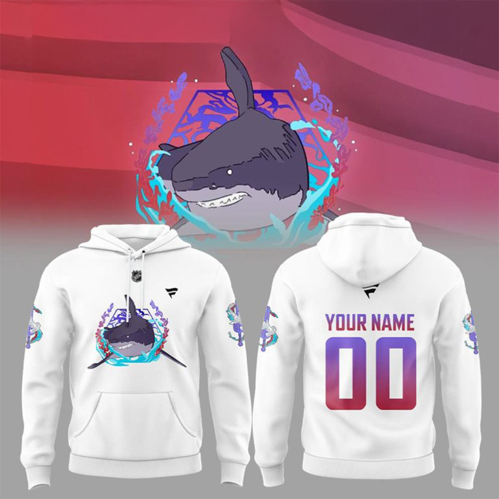 Personalized San Jose Sharks Black Hockey History Hoodie Hockey Fan Gifts-1