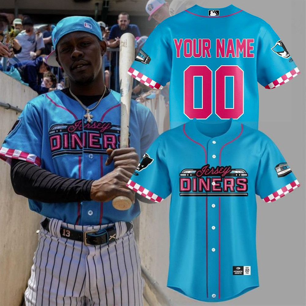 Personalized Somerset Patriots Jersey Diners Giveaway Baseball Jersey Cool Gifts For Dad-1