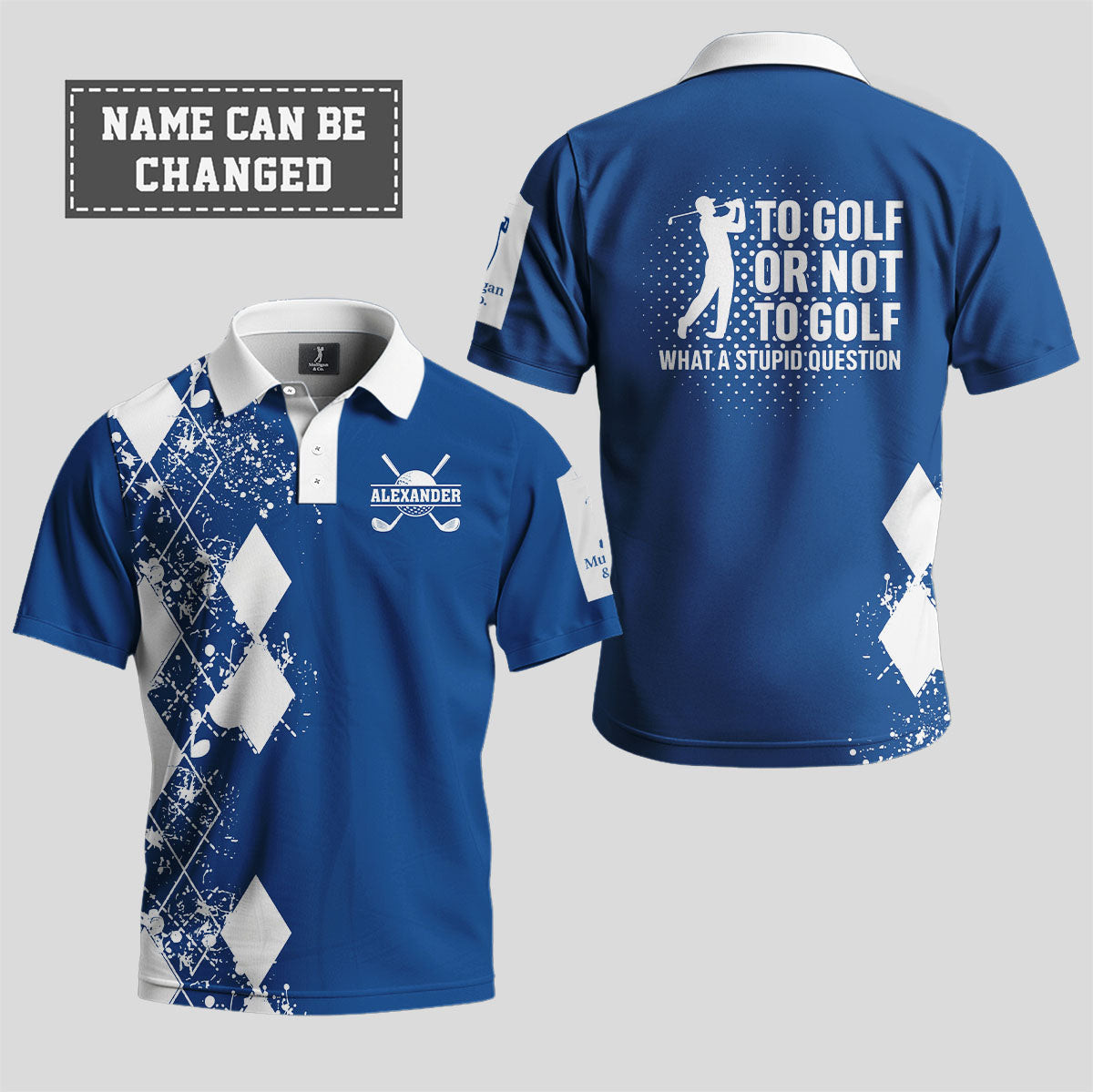 Personalized Swing Swear Look For Ball Repeat Polo Shirt Father's Day Gifts For Golfers-1