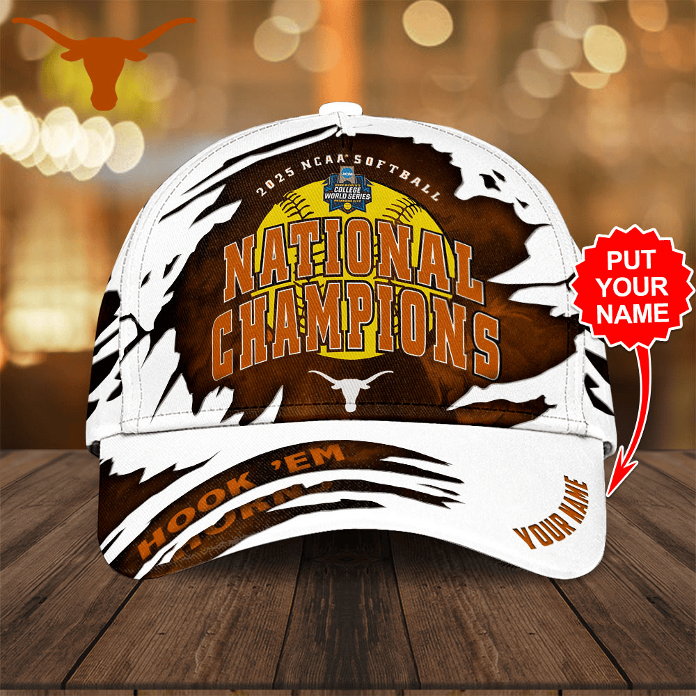 Personalized Texas Longhorns Women's Softball Hat Gifts For Softball Lovers-1