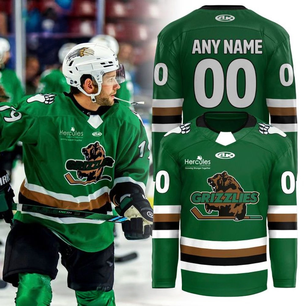 Personalized Utah Grizzlies x Retro Long Sleeve Shirt Utah Grizzlies Merch Father's Day Gifts-1