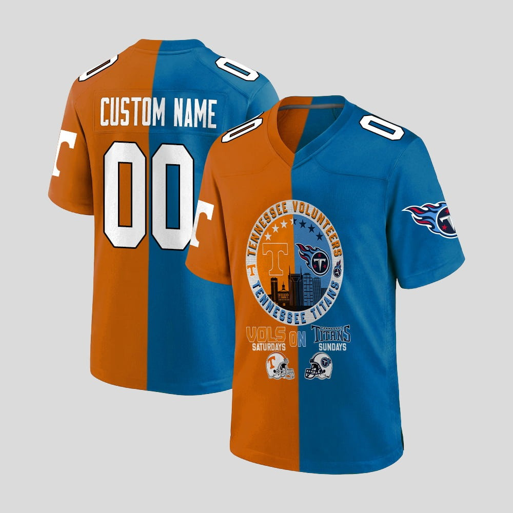 Personalized Volunteers On Saturdays Titans On Sundays Jersey Top Father's Day Gifts-1 Personalized Volunteers On Saturdays Titans On Sundays Jersey Top Father's Day Gifts-1