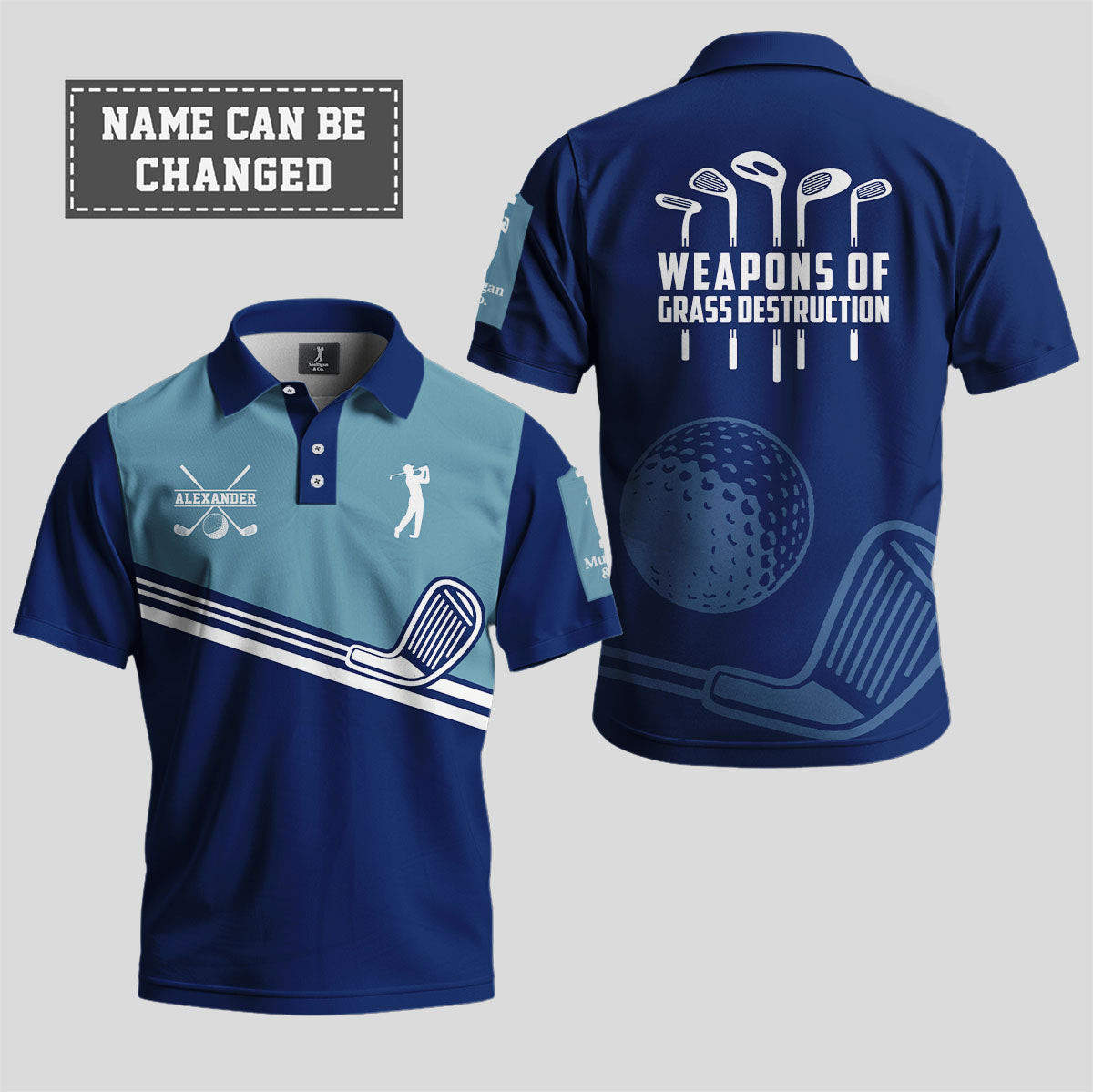 Personalized Weapons Of Grass Destruction Polo Shirt Best Father'S Day Golf Gifts-1