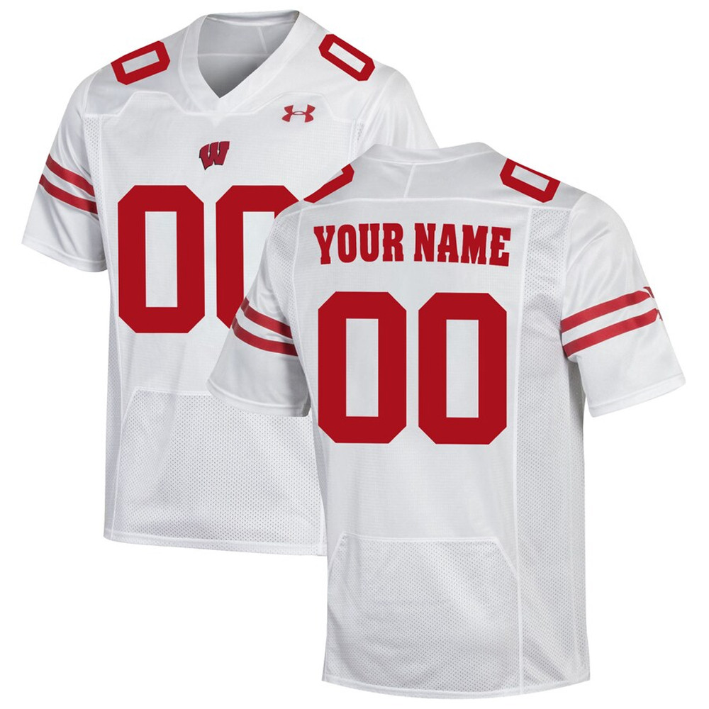 Personalized Wisconsin Badgers Jersey Unique Gifts For Football Fans-1
