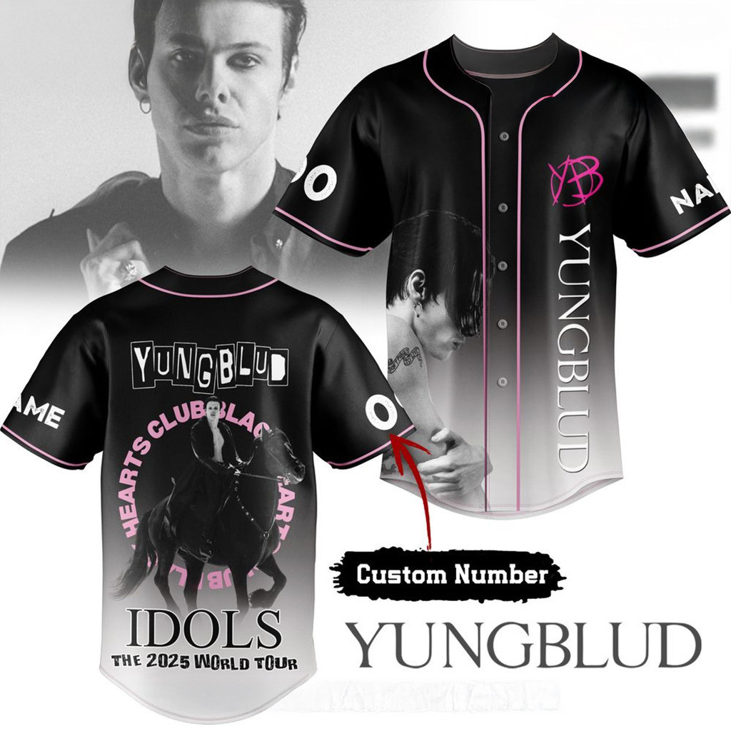 Personalized Yungblud Idols The 2025 World Tour Baseball Jersey Yungblud Merch Friends Gifts-1