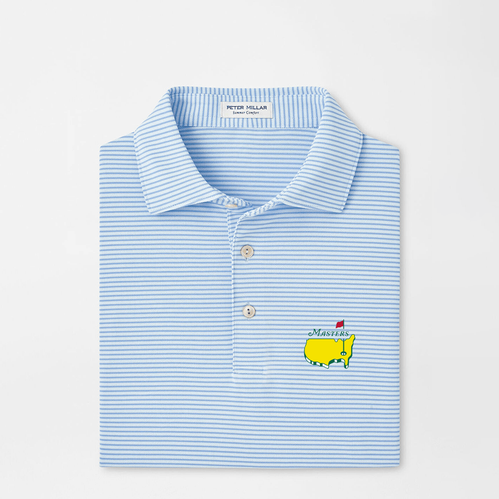 Peter Millar Masters Polo Shirt Blue Official Masters Merchandise Birthday Gifts For Golfers-1