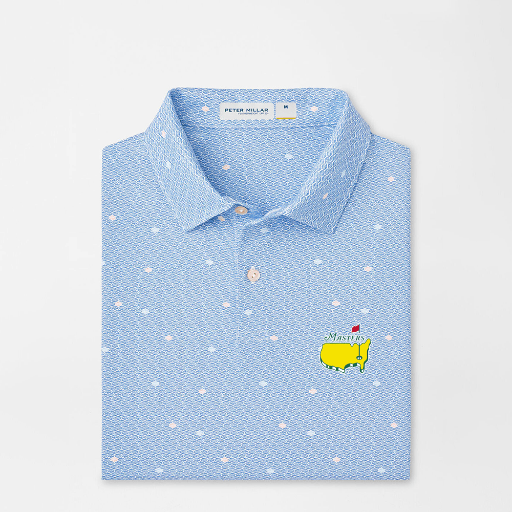Peter Millar Masters Polo Shirt Blue Official Masters Merchandise Stepdad Gifts For Father's Day-1