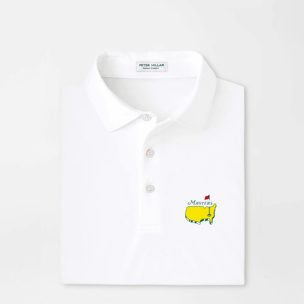 Peter Millar Masters Polo Shirt White Official Masters Merchandise Gift For Golfer Dad-1