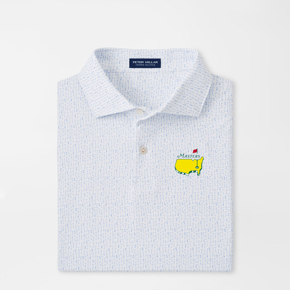 Peter Millar Masters Polo Shirt White Official Masters Merchandise Gift Ideas For Golf Lovers-1
