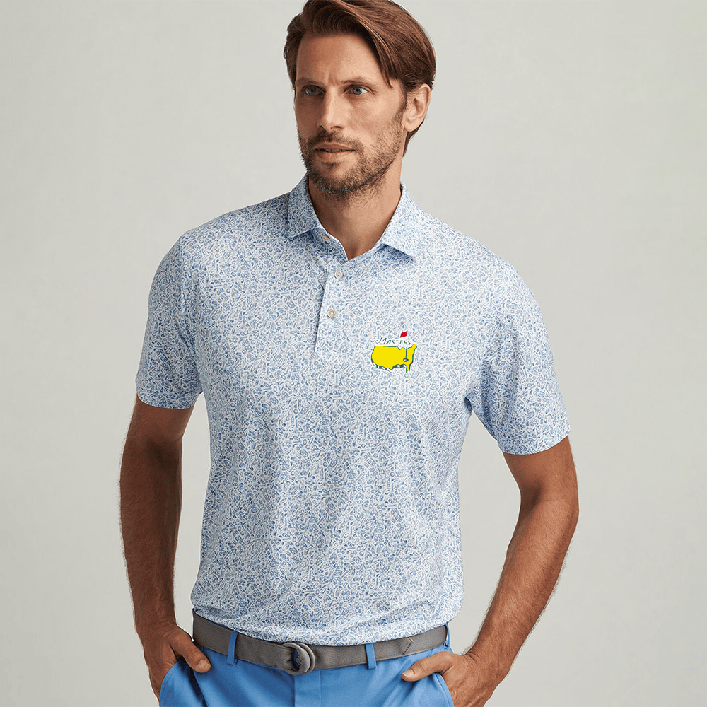 Peter Millar Masters Polo Shirt White Official Masters Merchandise Great Gifts For Golfers-1