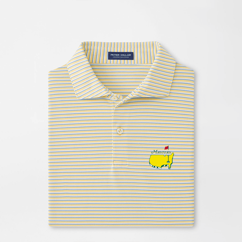 Peter Millar Masters Polo Shirt Yellow Official Masters Merchandise Gifts For A Golfer Man-1
