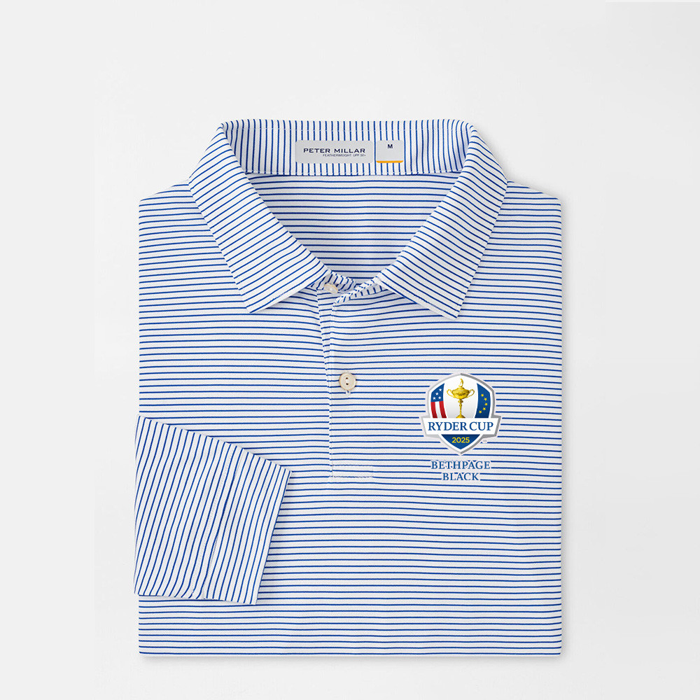 Peter Millar Ryder Cup Long Polo Shirt 2025 Ryder Cup Merch Best Golf Presents For Dad-1
