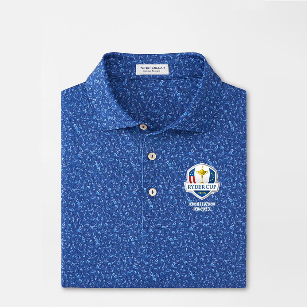 Peter Millar Ryder Cup Polo Shirt 2025 Ryder Cup Merch Father's Day Golf Ideas-1