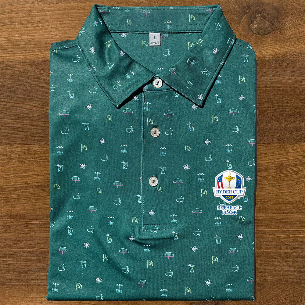 Peter Millar Ryder Cup Polo Shirt 2025 Ryder Cup Merch Golf Apparel Dad Fathers Day Gifts-1