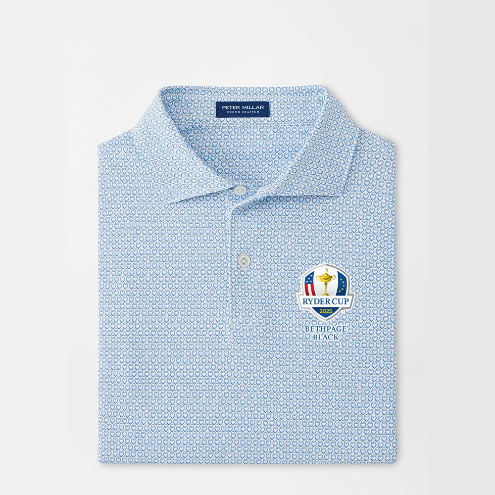Peter Millar Ryder Cup Polo Shirt 2025 Ryder Cup Merch Golf Themed Father's Day Gifts-1