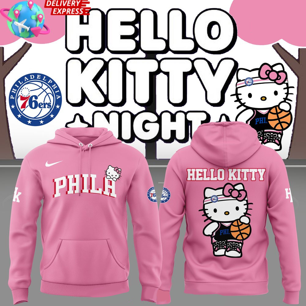 Philadelphia 76ers Hello Kitty Special Hoodie Philadelphia Merch Father's Day Gifts For Son In Law-1